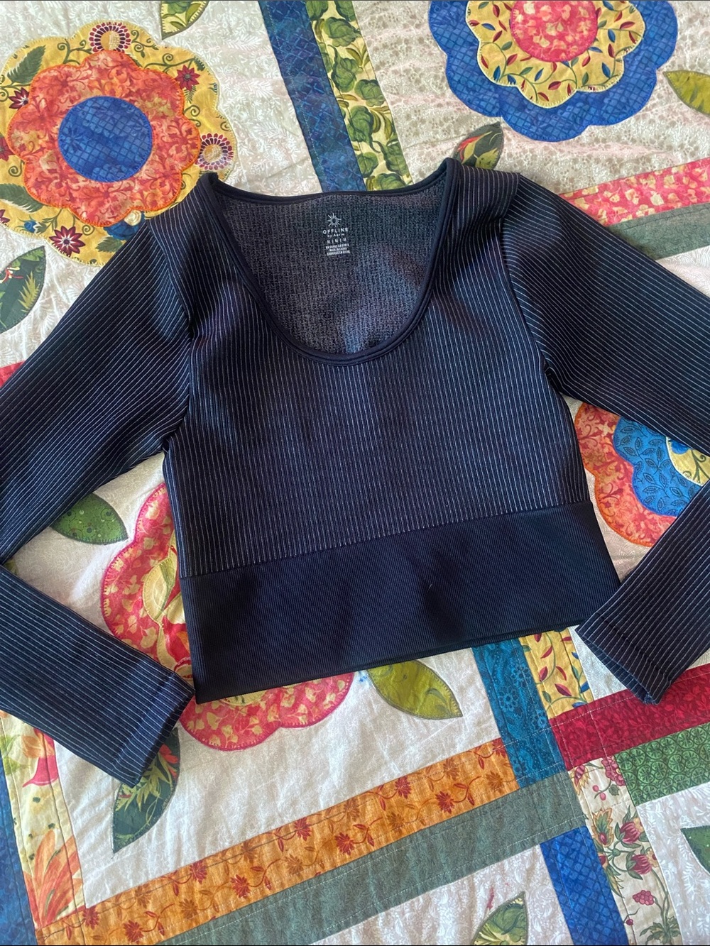 NWT Offline by Aerie Black Compression Top size M